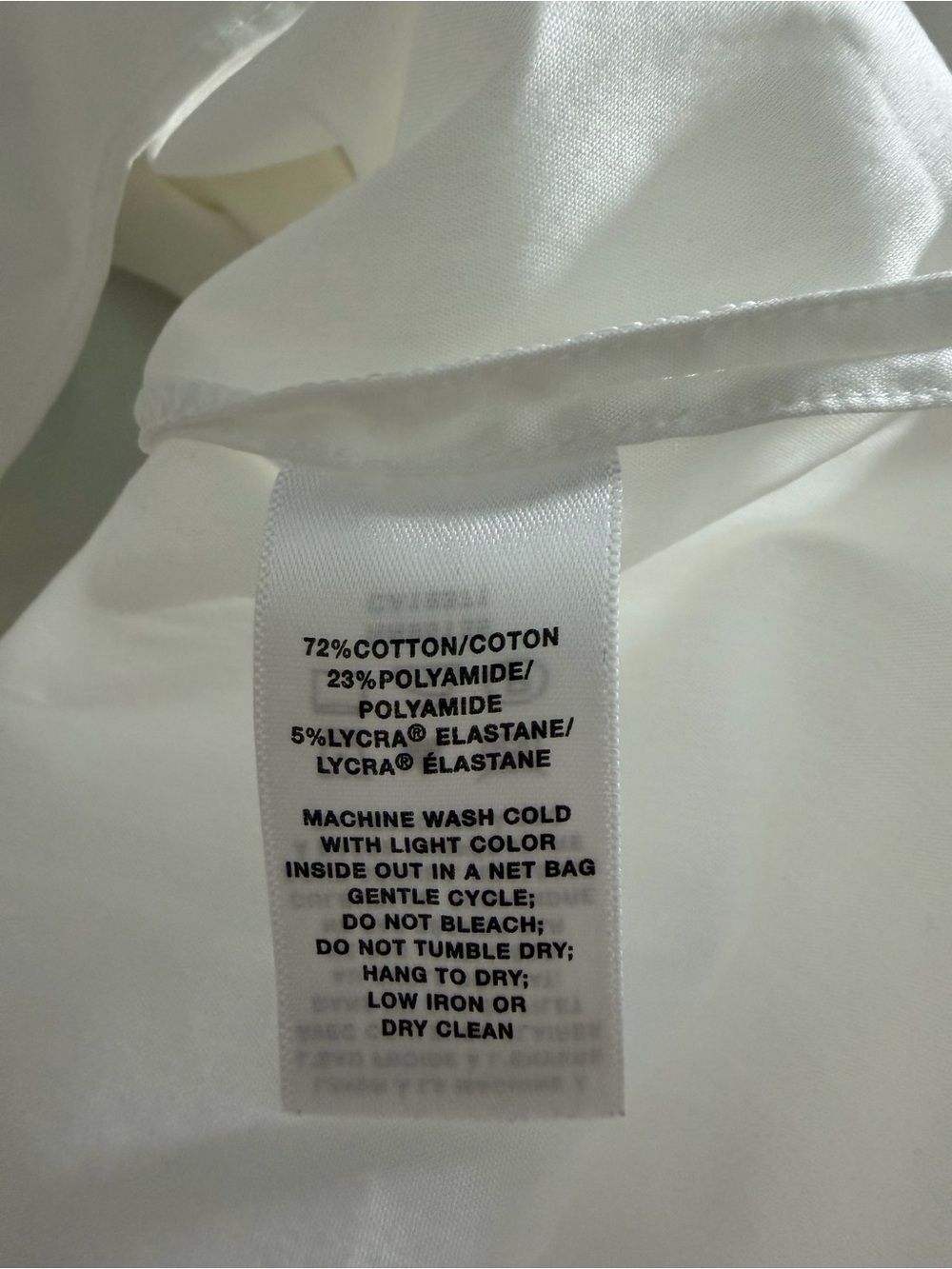Lafayette 148 White Ruffle Collar High Neck Silver Trim Button Down Blouse L - Picture 13 of 14